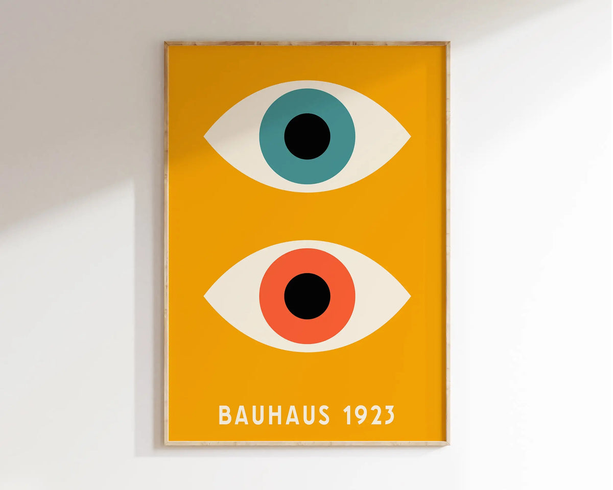Bauhaus Geometric Poster