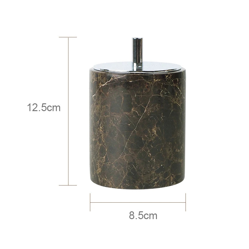 Emperador Dark Marble Bath Set