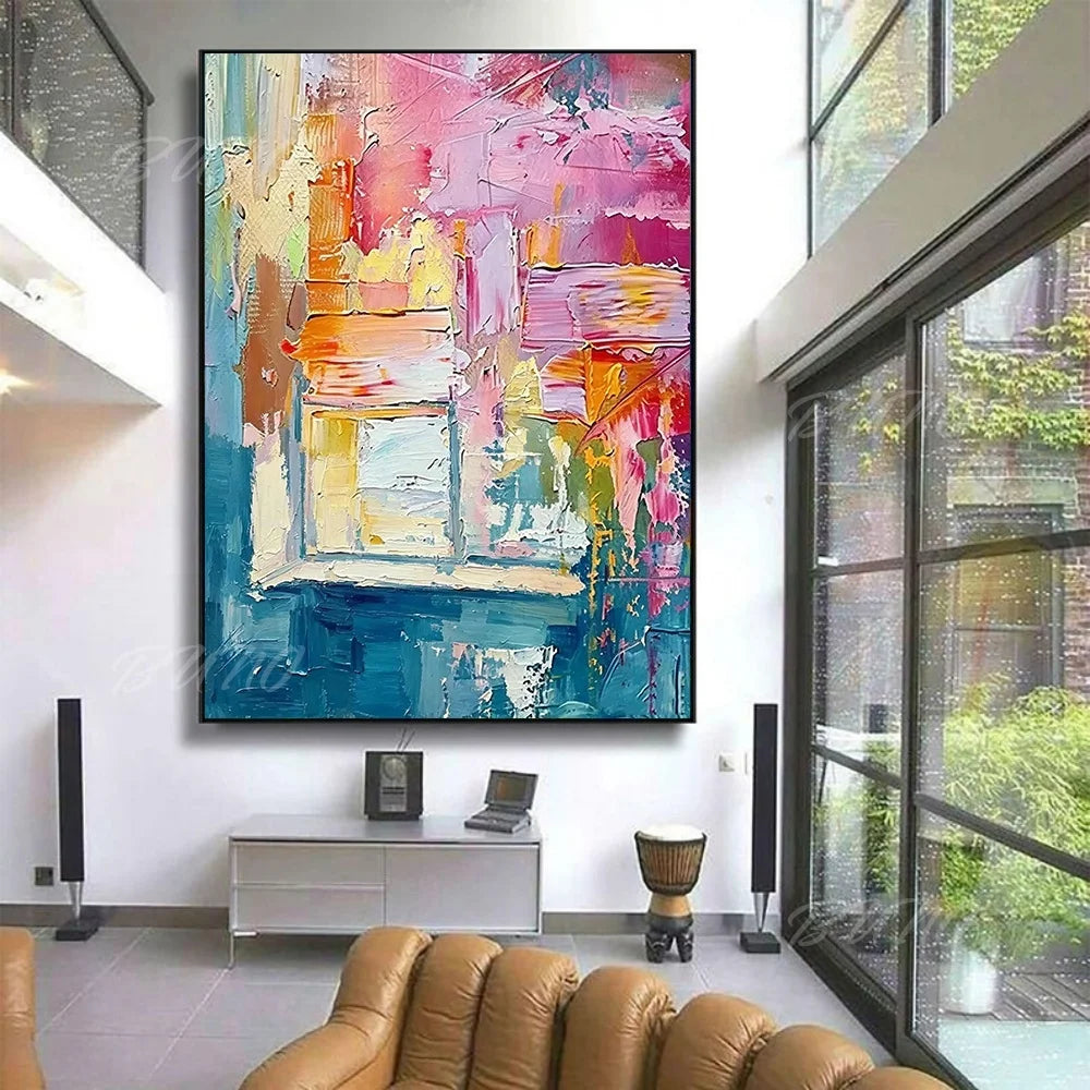 Thick Impasto Palette Painting