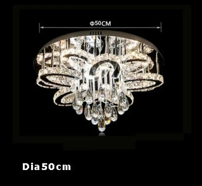 Round RGB Crystal Chandelier