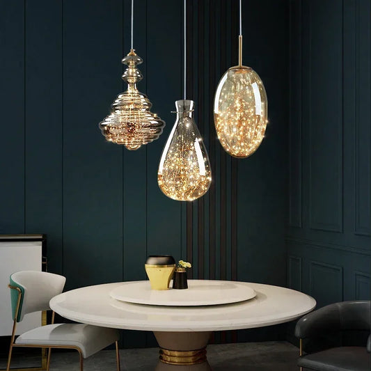 Designer Raindrop Crystal Pendant Light