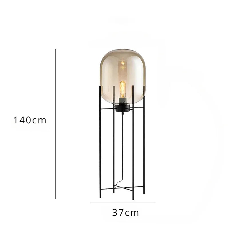 Industrial Style Smoke Gray Glass