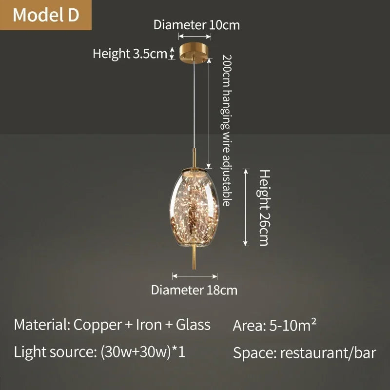 Designer Raindrop Crystal Pendant Light