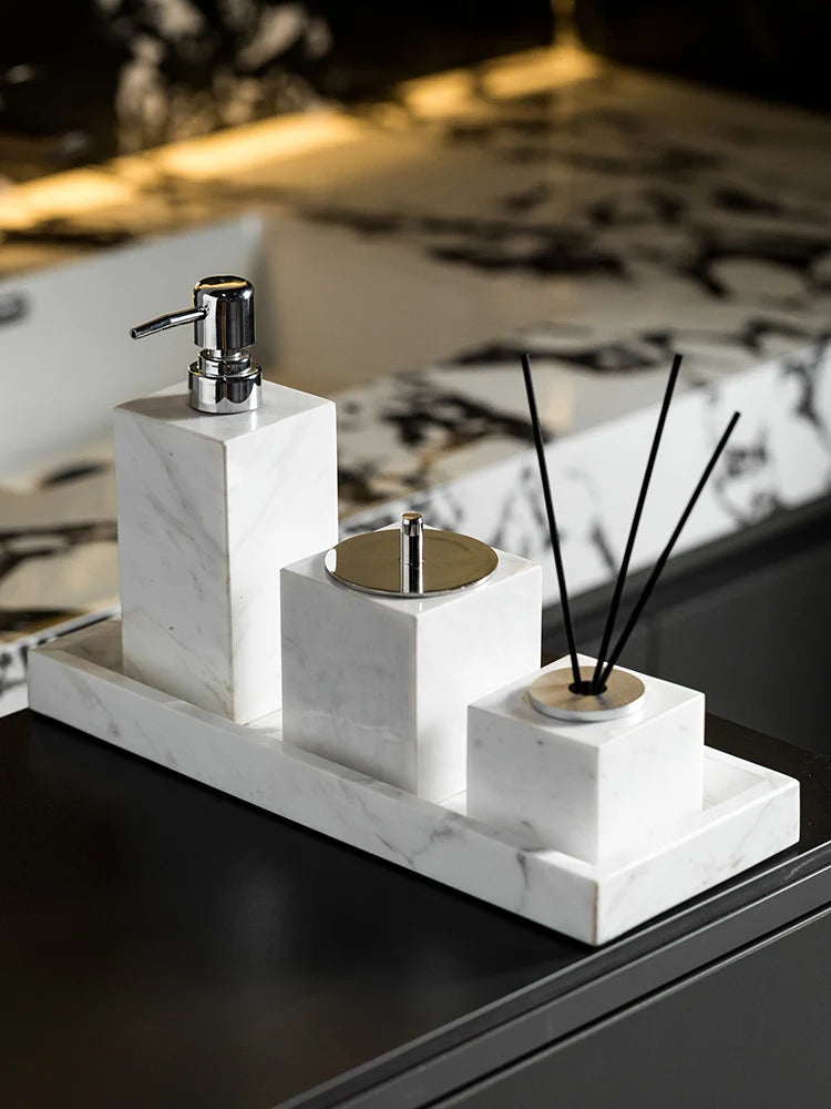 Volakos White Natural Marble Bathroom