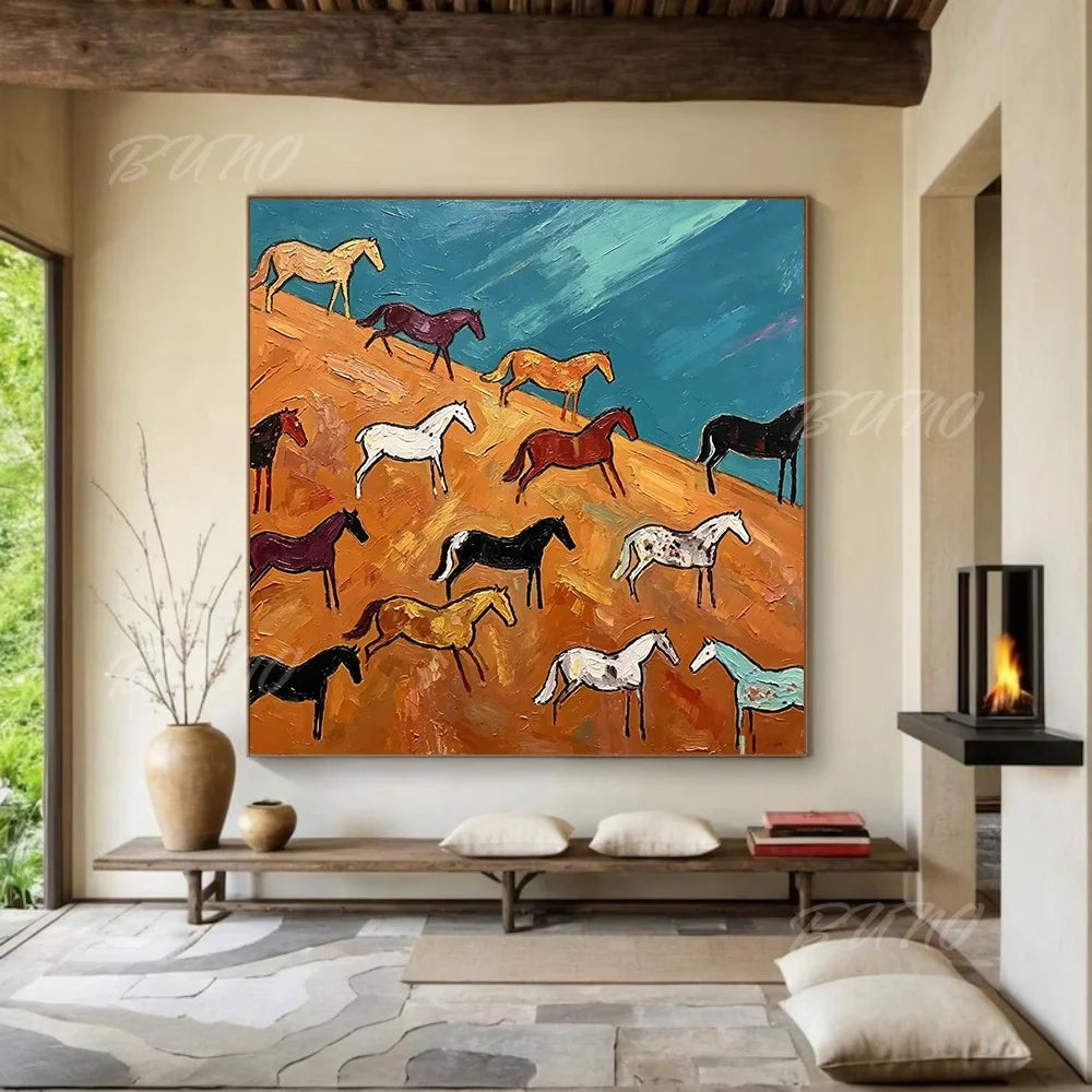 Modern Coastal Textured Painting