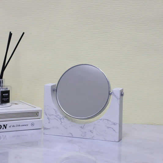 Marble Rotating Vanity Mirror