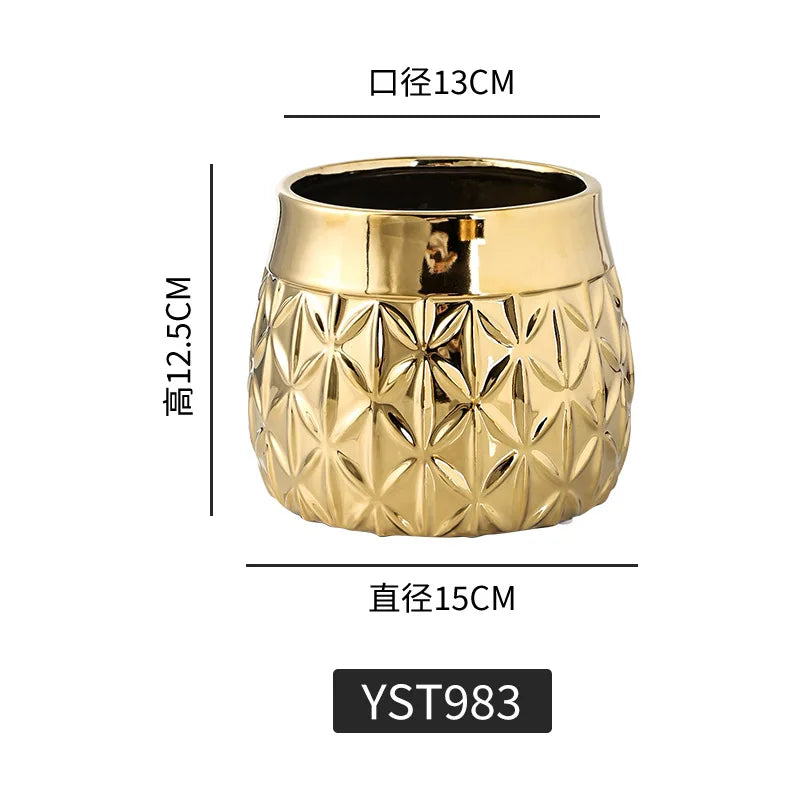 Geometric Ceramic Vase