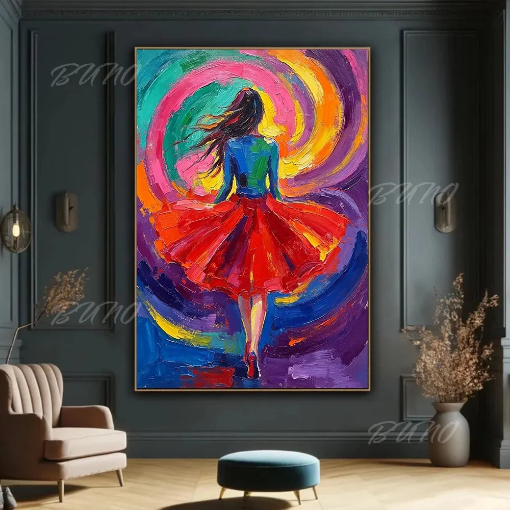 Figure Palette Knife Art