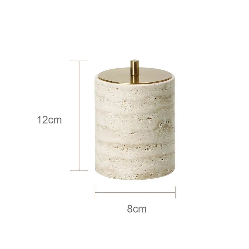 Travertine Bath Accessories Set