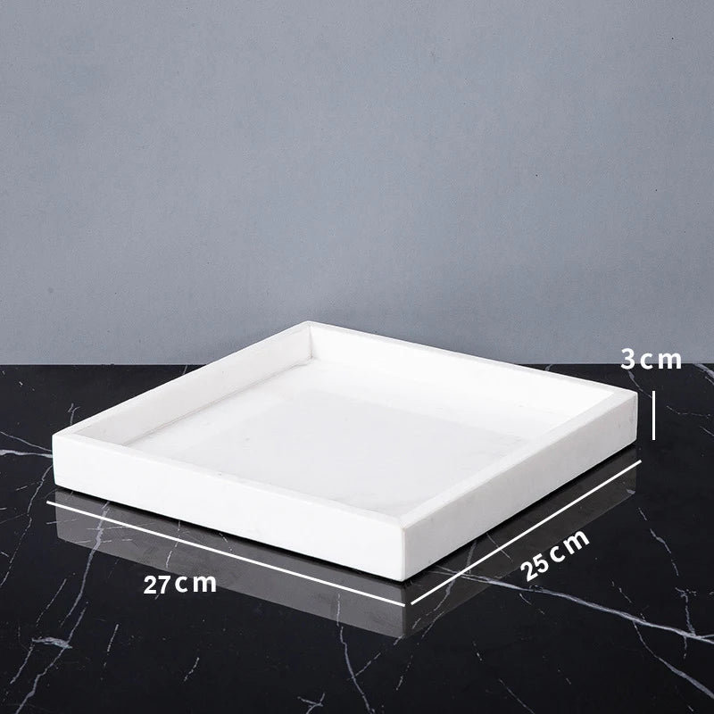 Volakas White Natural Marble Bathroom Set