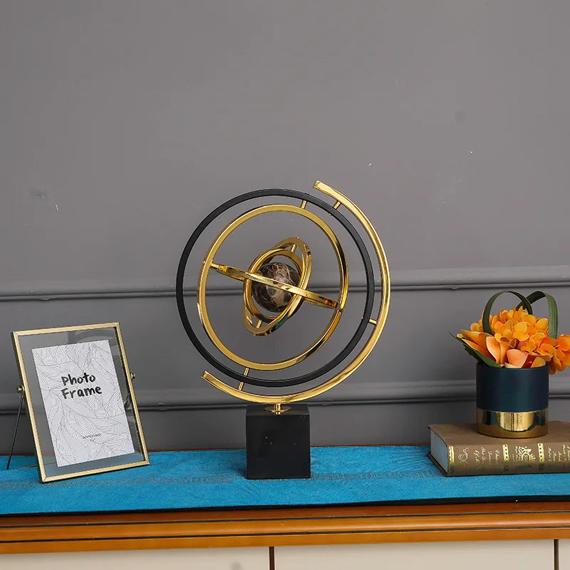 Metal Globe Ornament
