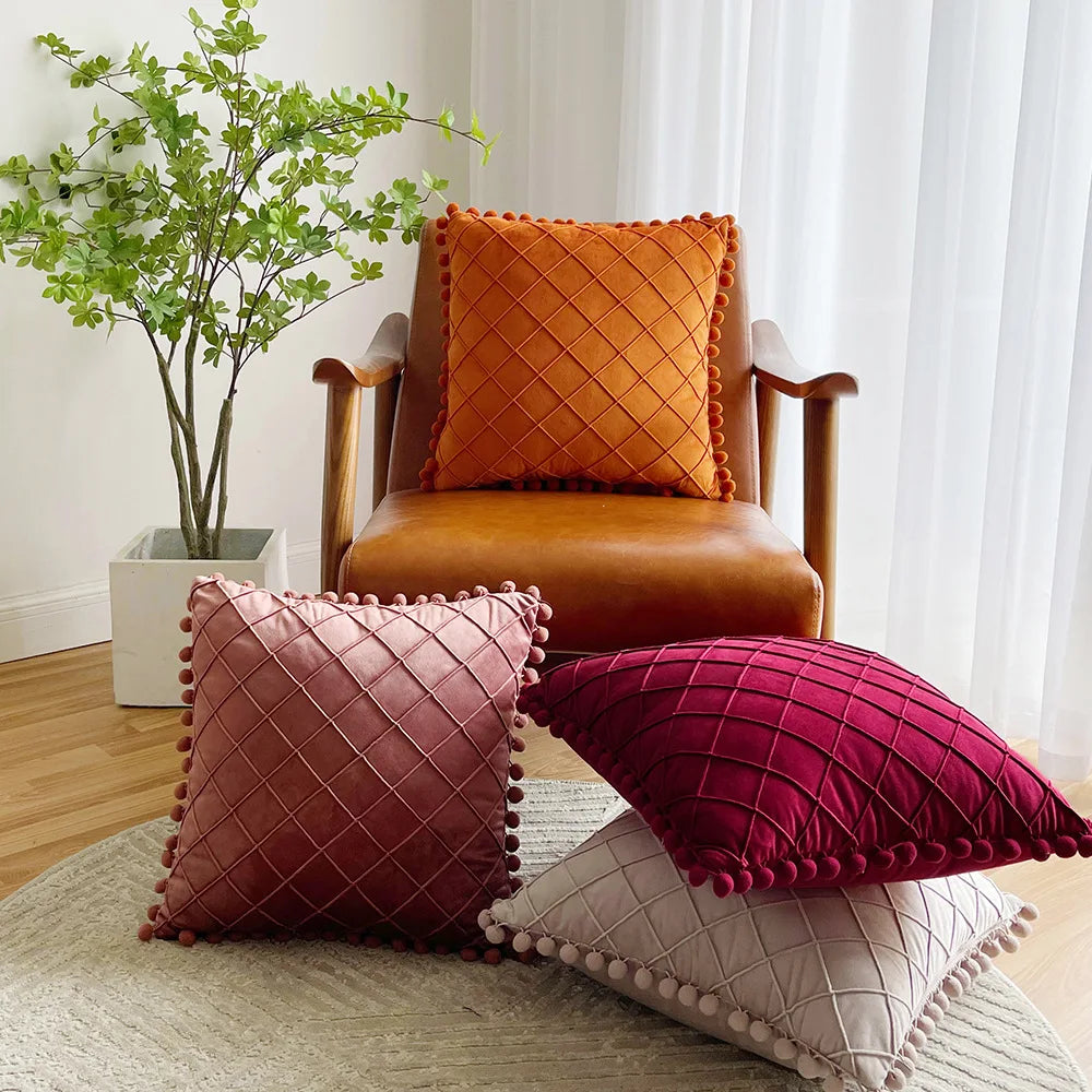 Red Pillowcases Decorative Christmas Pillow