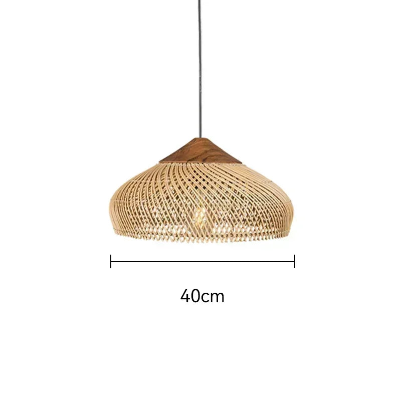 Southeast Asian Rattan Lamps Handmade Pendant
