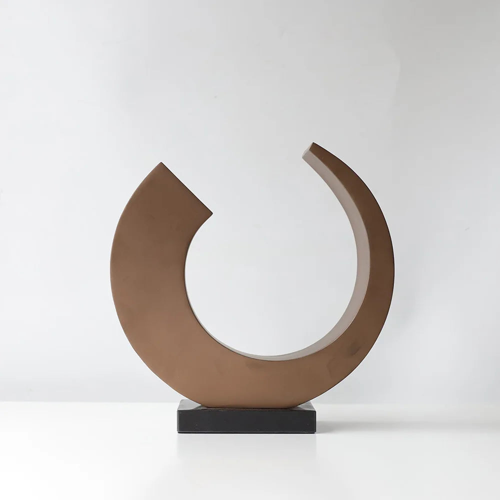 Curved Moon Statue