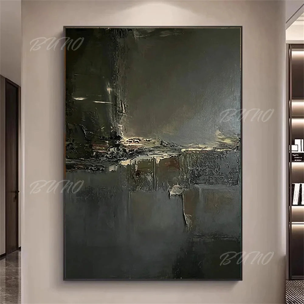Dark Black Palette Painting