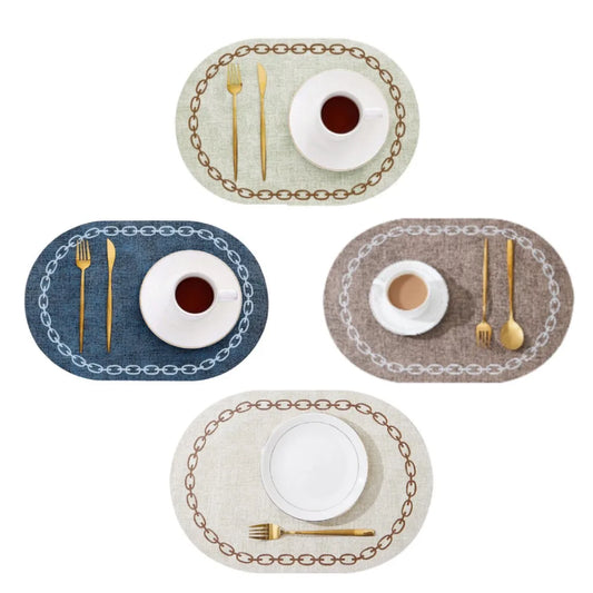 Oval Waterproof Placemats