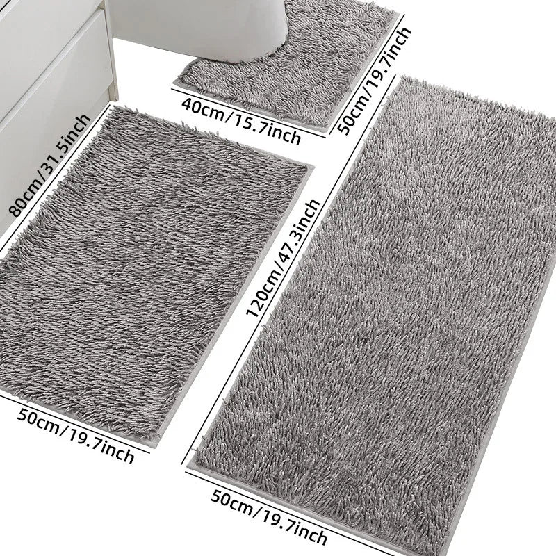 Chenille Bath Mat Set