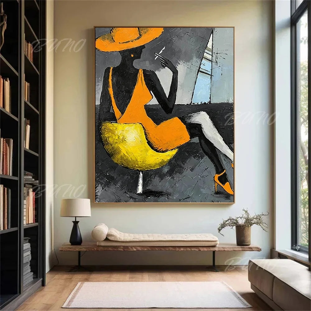 Textured Fashion Figure Art