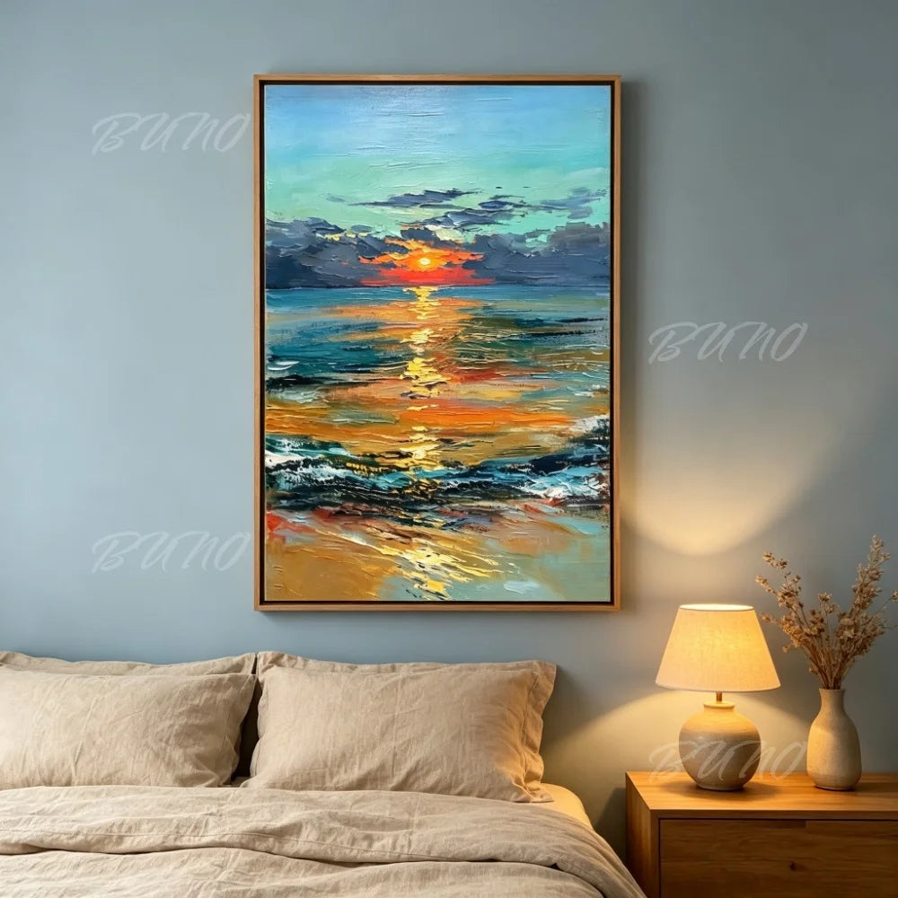 Sunset Beach Palette Painting