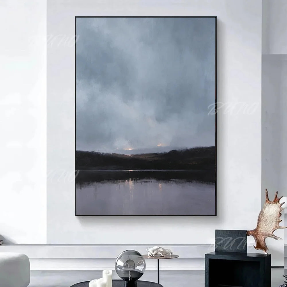 Misty Autumn Landscape Art