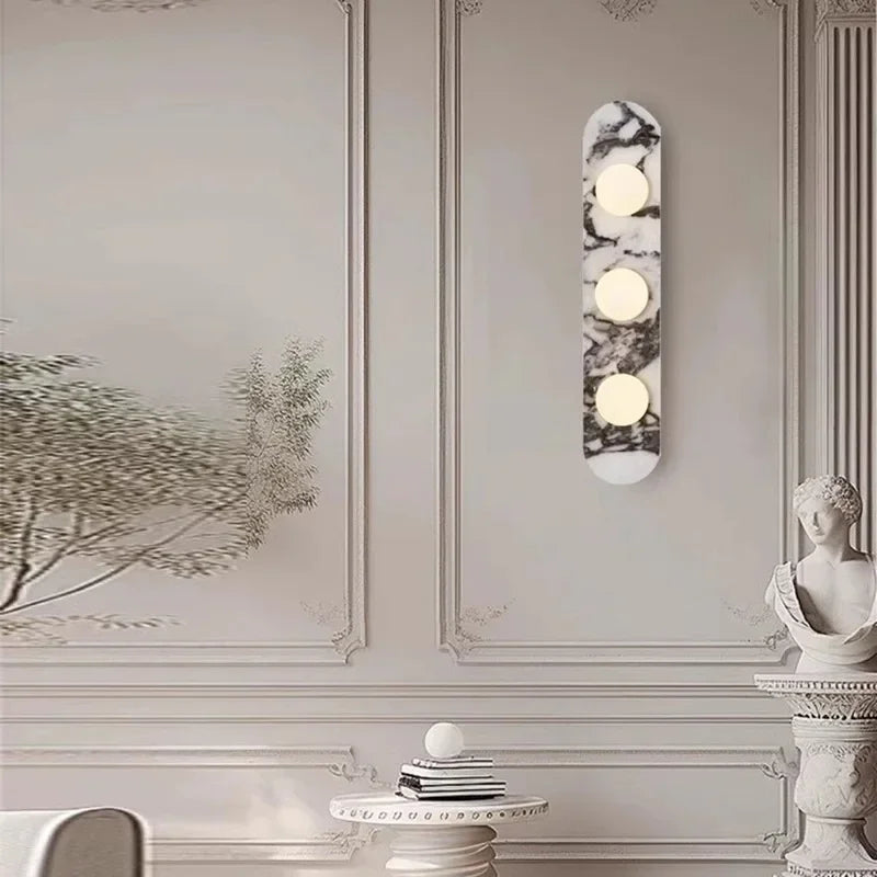 Designer Natural Marble Wall Lamp