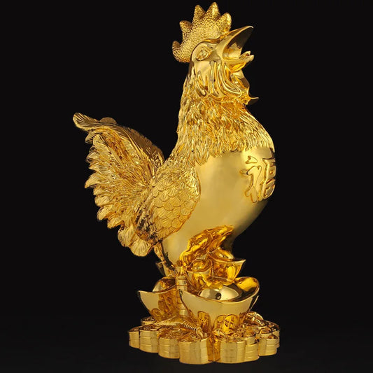Golden Rooster Statue