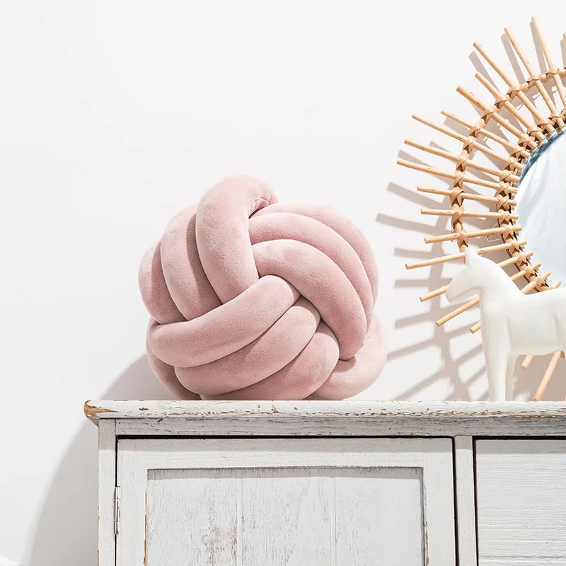 Lilac Knot Globe Plush Cushion