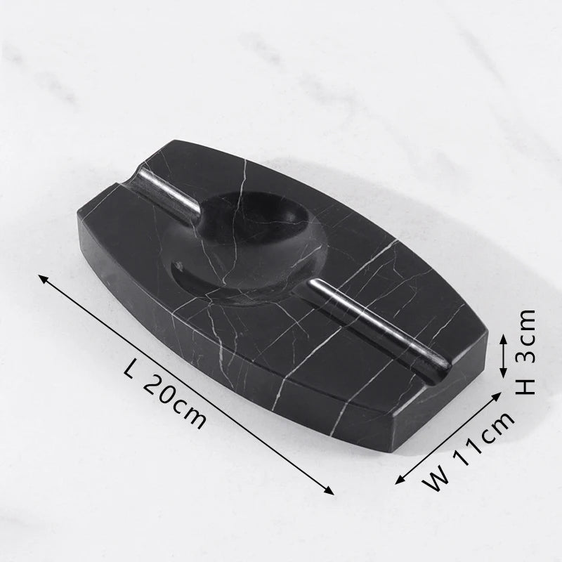 Natural Marble Cigar Ashtray