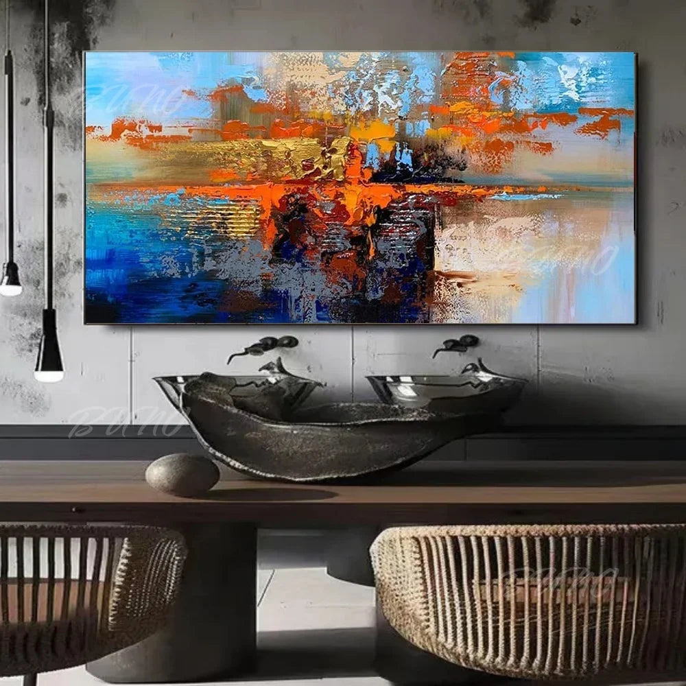 Gold Coastal Seascape Painting