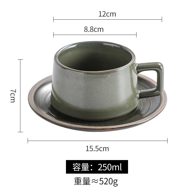 Coarse Pottery Cup Set