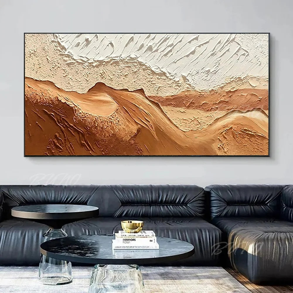 Earth Tone Mountain Painting