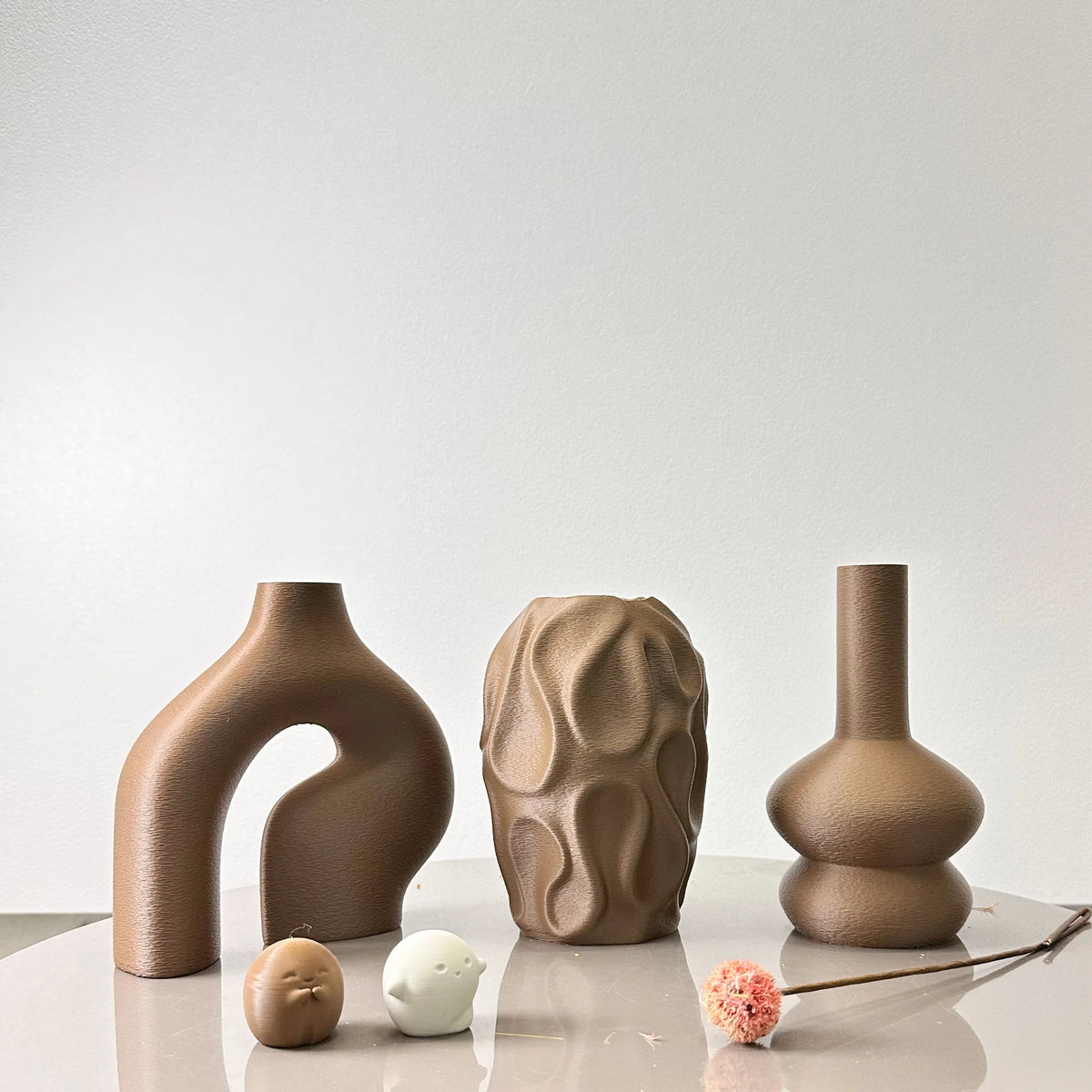Bohemian Vase Trio
