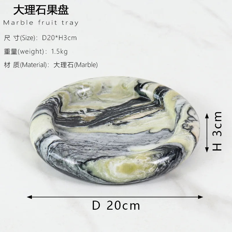 Marble Round Serving Plate