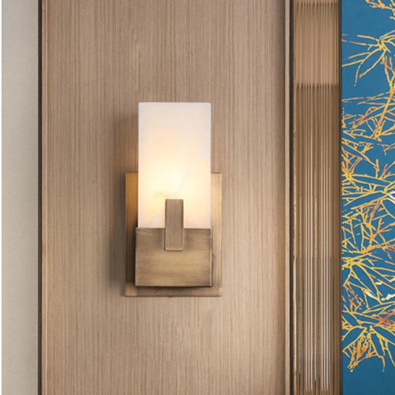 Natural Marble Wall Lamp American