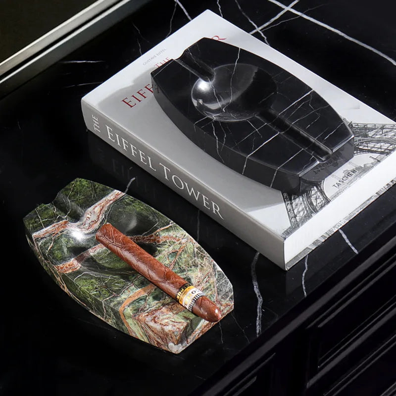 Natural Marble Cigar Ashtray