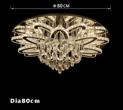 Round RGB Crystal Chandelier