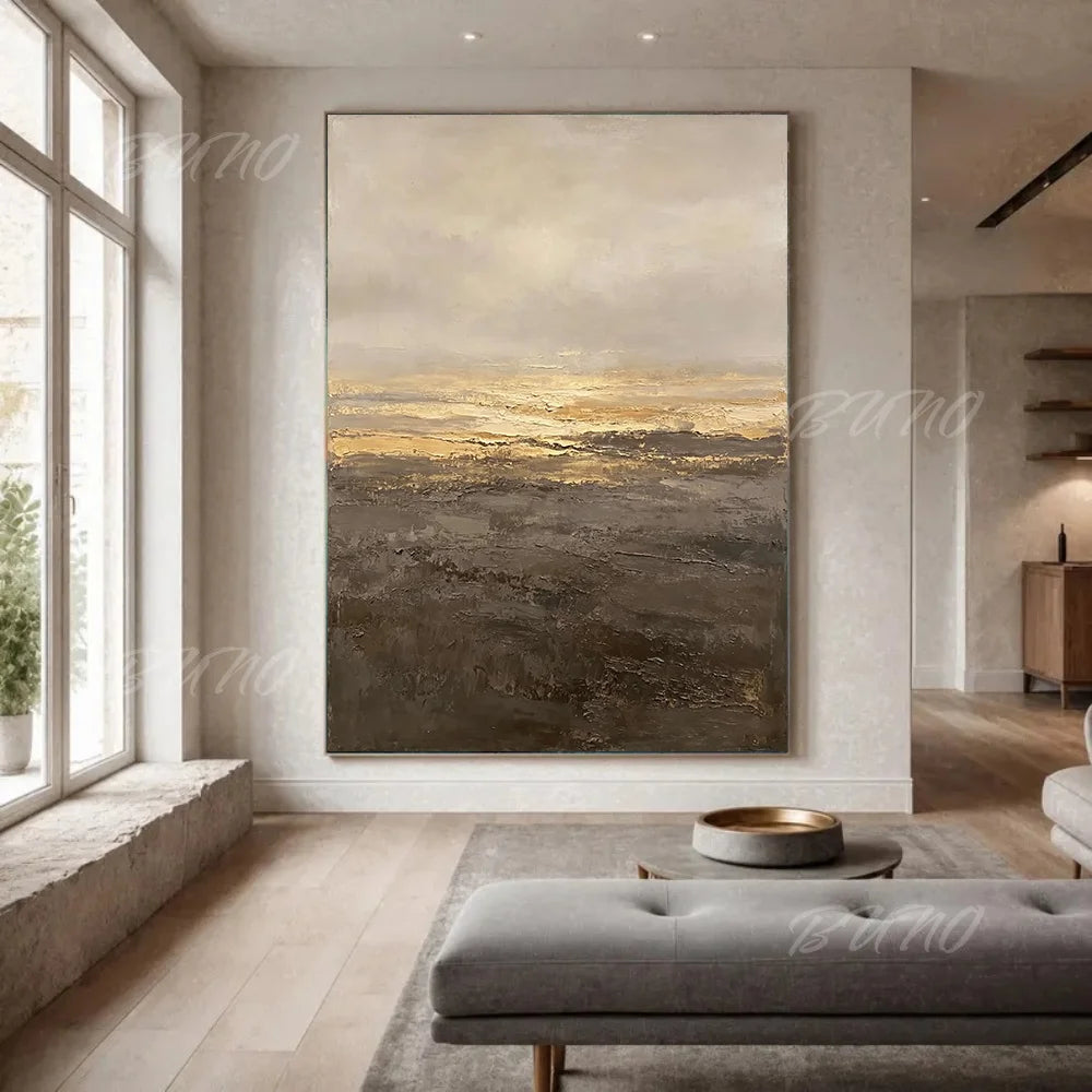 Gold Earth Tone Seascape