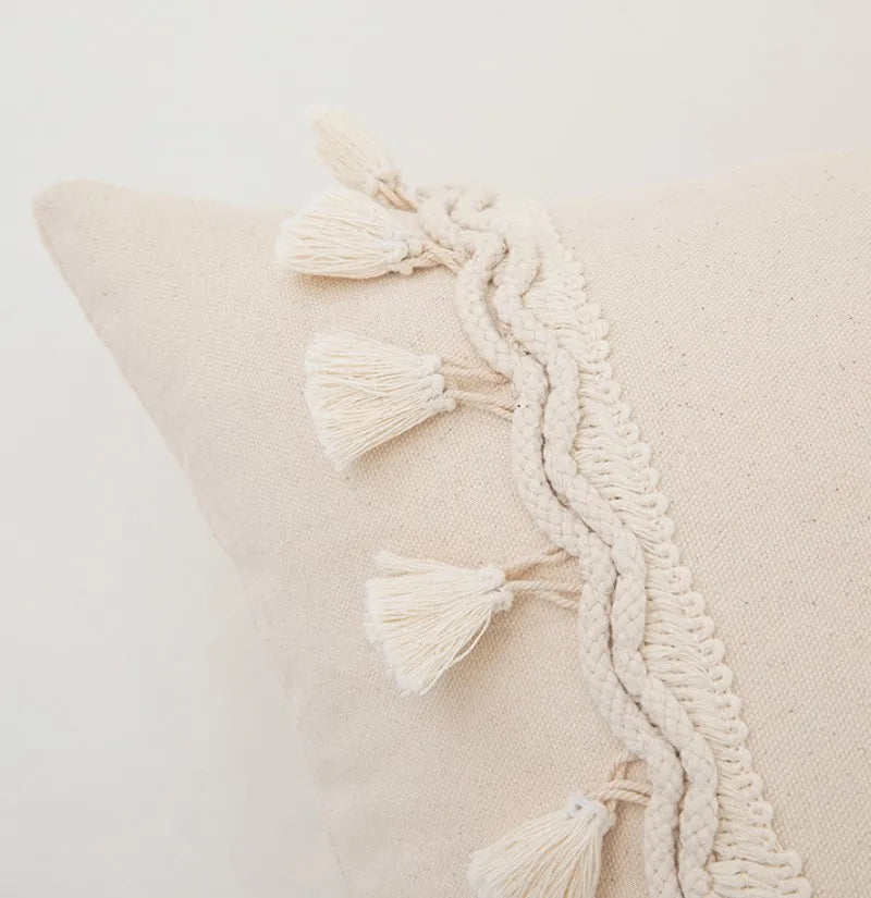 Tufted Tassel Cushion Cover