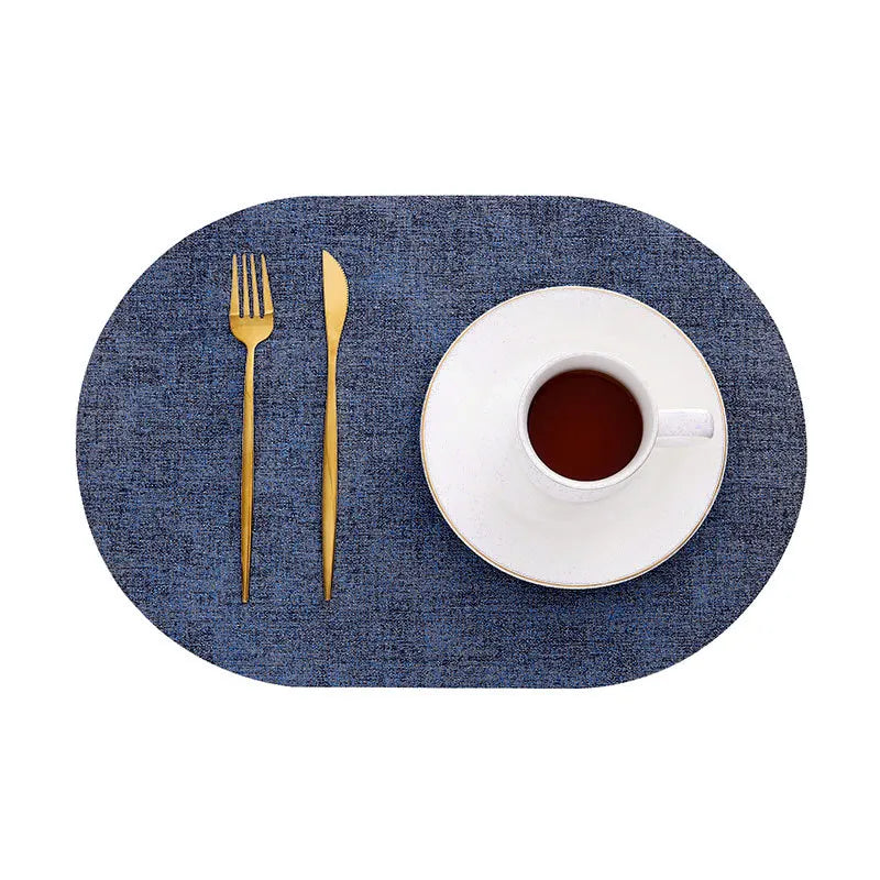 Oval Kitchen Leather Mats