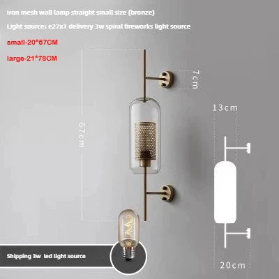 Glass Globe Bedside Sconce
