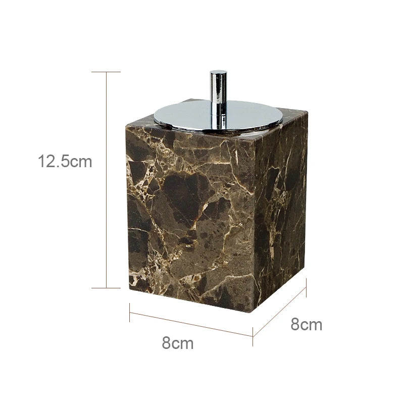 Emperador Dark Marble Bath Set