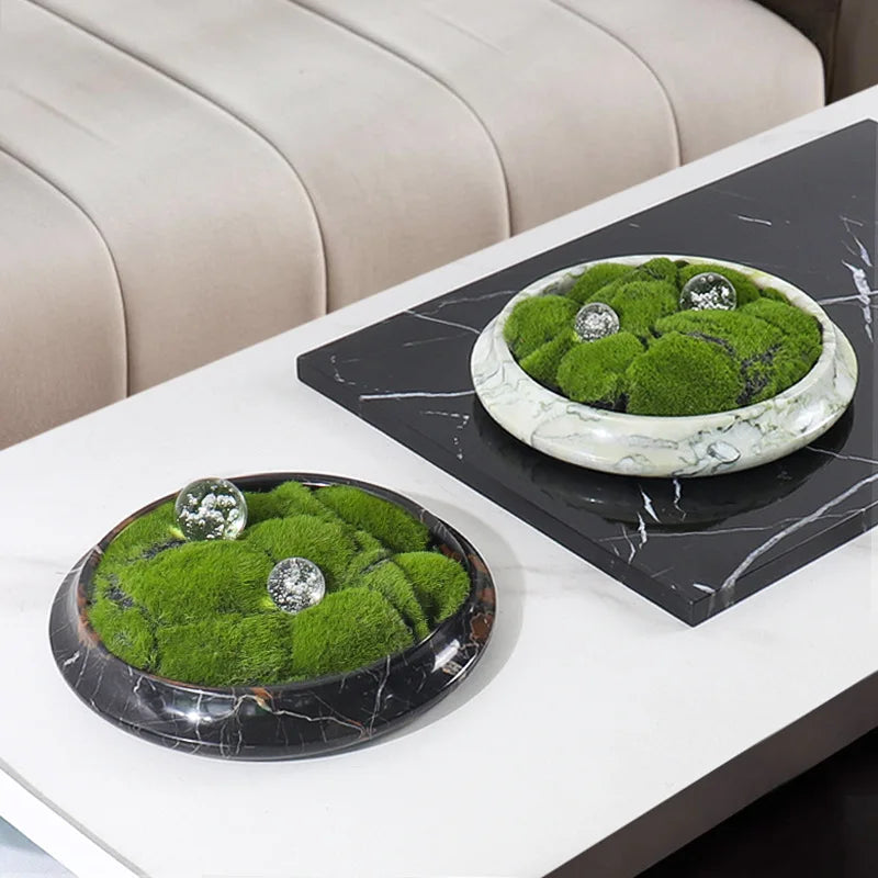 Natural Marble Serving Tray