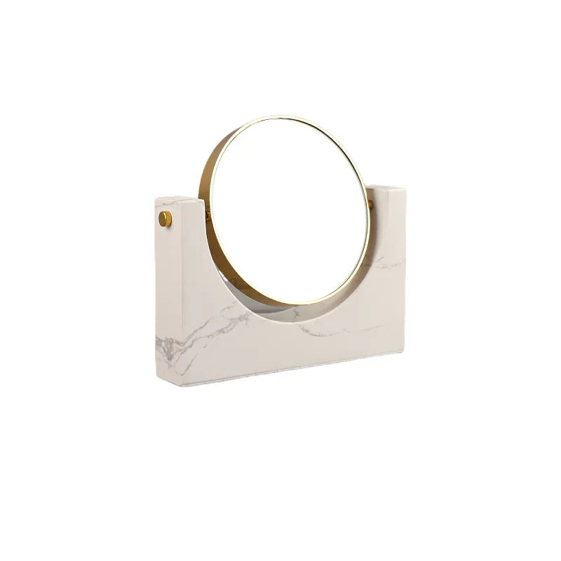 Marble Rotating Vanity Mirror