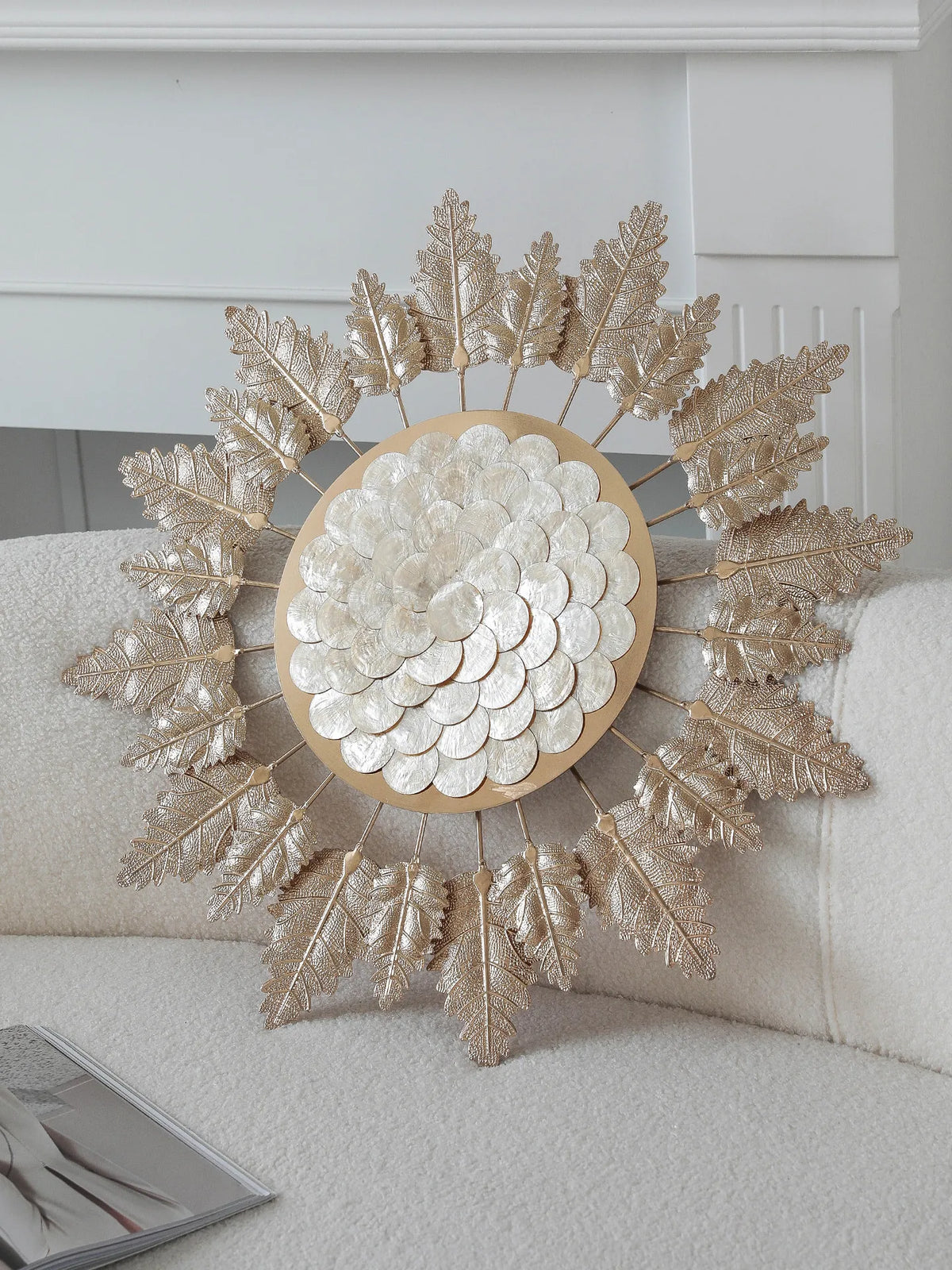 Gold Leaf Wall Art Panel