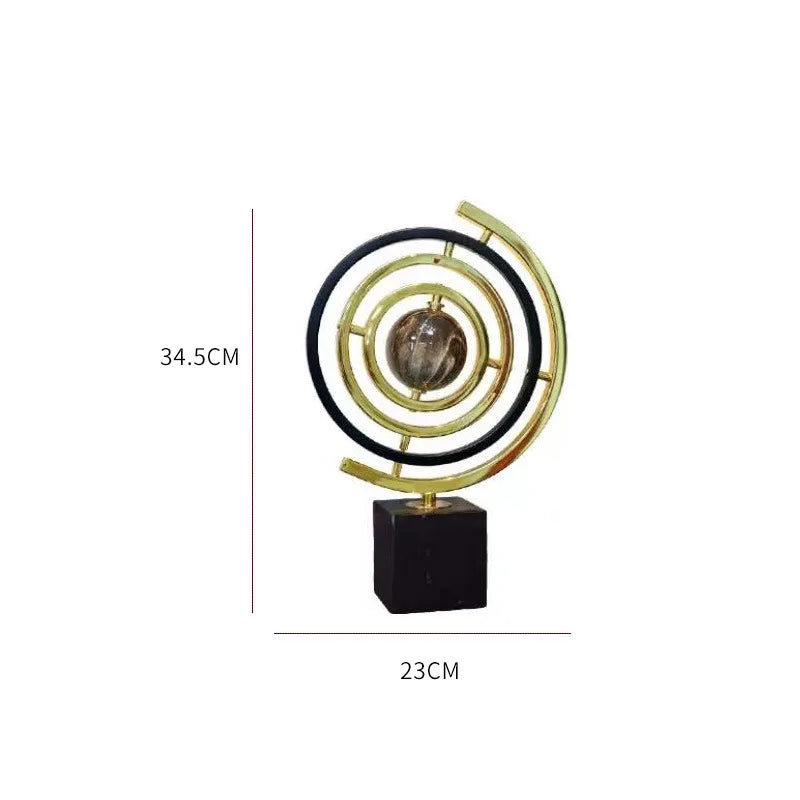 Metal Globe Ornament