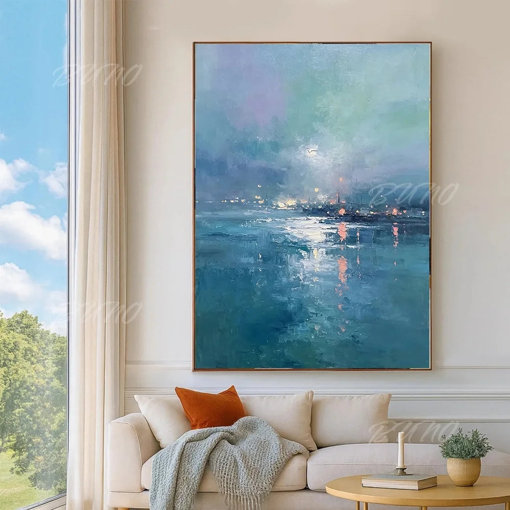 Textured Ocean Coastal Art