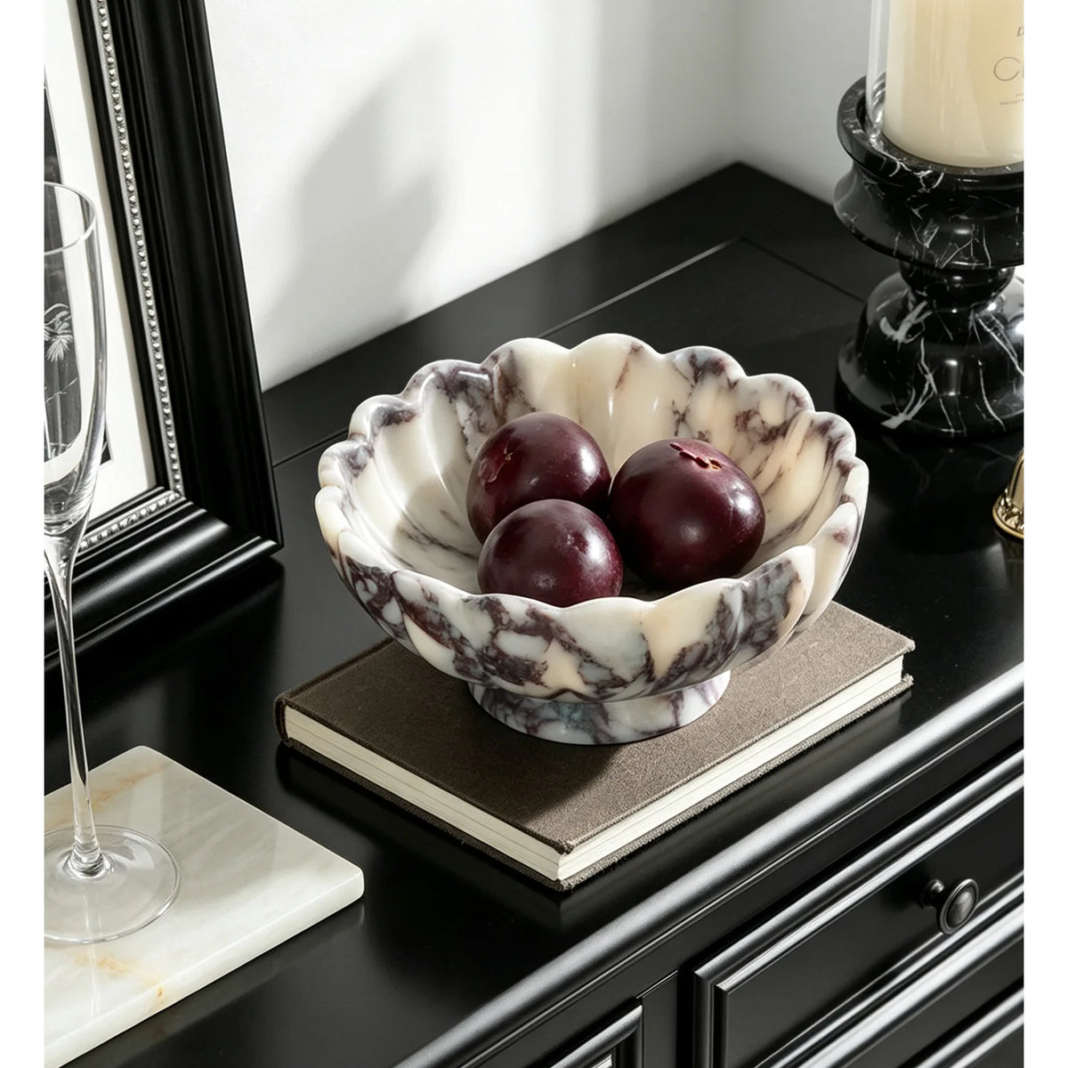 Calacatta Viola Marble Bowl