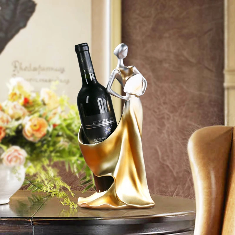 European Style Wine Rack Girl