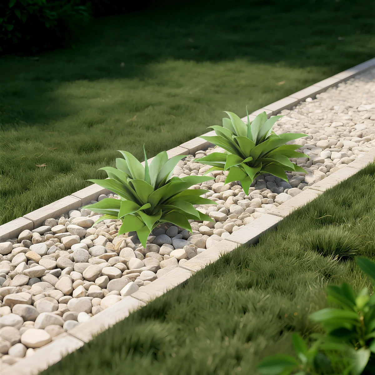 Faux Agave Plant Pair