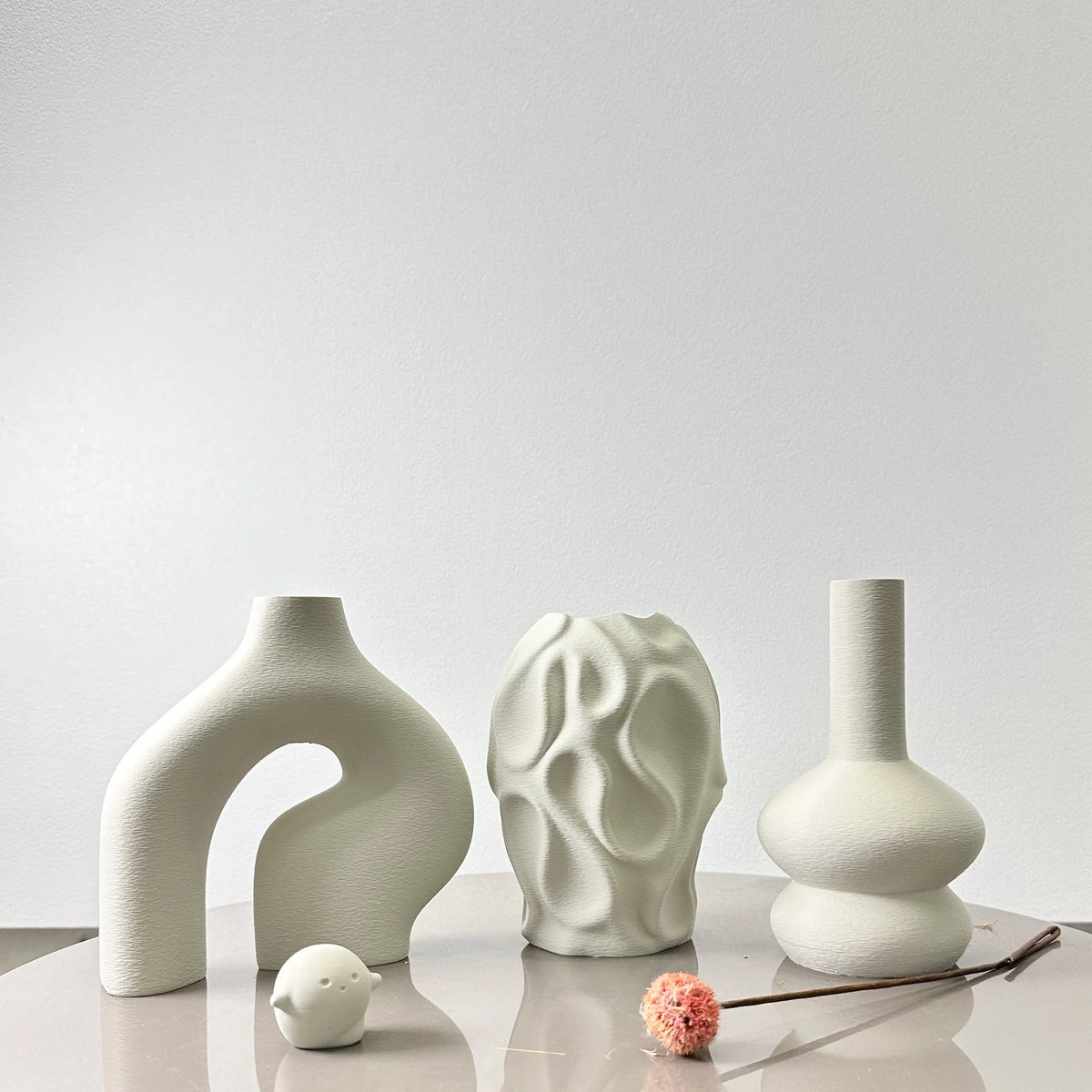 Bohemian Vase Trio